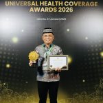 Walikota Metro Menerima Penghargaan Kategori Madya UHC Awards 2026