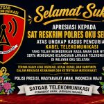 Polisi Ringkus Pencuri Kabel Tower dalam Hitungan Jam, Satgab Telekomunikasi Beri Apresiasi